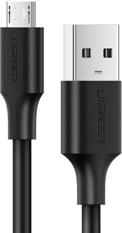 Cabo UGREEN USB - Micro USB 2A 1M Preto (60136)