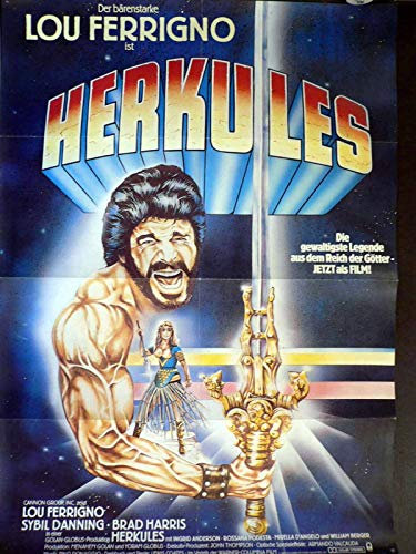 Herkules - Leo Ferrigno - Sybil Danning - Filmposter A1 84x60cm gefaltet