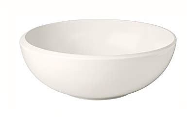 Villeroy & Boch - NewMoon Salatschüssel 23,5 cm Weiß, Spülmaschinenfest, Mikrowellensicher, Schüssel Keramik Groß, Servierschüssel, Salatschale, Servierschale, Geschirr, Premium Porzellan