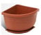 CIS 2 pz Vaso + SOTTOVASO ANGOLARE Angelica CM 21X21 H.CM 18