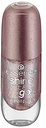 essence cosmetics shine last & go! gel nail polish, Gellack, Nagellack, Nr. 59 Sparks Fly, gold, gelig, glänzend, ohne Aceton, vegan, ohne Konservierungsstoffe (8ml)