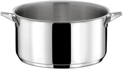CUISINOX - Eclipse - Casserole inox 18 cm - 2L - Fond encapsulé - Compatible tous feux dont induction - Acier Inoxydable 18/10 - Finition miroir