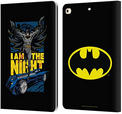 Head Case Designs Licenciado Oficialmente Batman DC Comics Yo Soy la Noche Desconexión de Villanos Carcasa de Cuero Tipo Libro Compatible con Apple iPad 9.7 2017 / iPad 9.7 2018