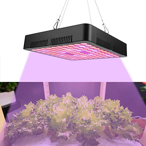 Plant Grow Light, 300 W 100LED Chips Grow Lampe Vollspektrum Plant LED Panel Growing Lights Fixture 85-264V(EU Plug)