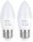 DiCUNO E27 LED Lampe 5W, Warmweiß 3000K, ersetzt 40W Halogen, 330lm, CRI 98 Vollspektrum, kein blaues Licht, C37 Kerzenform, Abstrahlwinkel 270°, ProOE Serie, Flimmerfrei, nicht dimmbar, 2er Pack