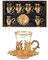 Turkish Nostalgic Tea Glasses and Saucers Set for 6 Person, Luxury Turkish Tea Set, 12 Piece Fancy Tea Glasses Set, Perfect Vintage Housewarming Wedding Gifts, Tea Cups Set, Color: Gold