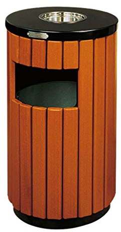 MHBGX Trash Can,Portable Trash Bin Kitchen,Trash Can Outdoor Garbage Enclosure Open Top Inside Cabinet Metal Industrial Waste Container,B