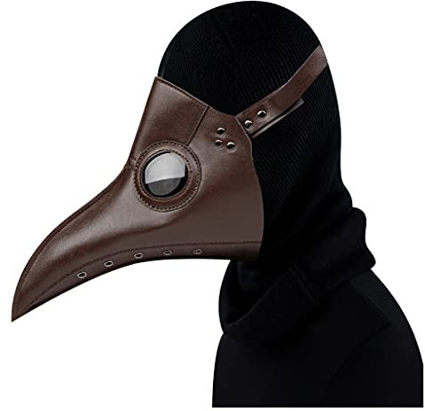 Halloween-Pest Langer Vogel-Mund-Doktor-Maske Cosplay-Saison-Sekte-Tanz-Performance-Requisiten (Color : C, Size : Large)