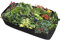 Goosacyon Hochbeet, 90 x 180 cm, geteiltes Gemüsebeet, Filz, Pflanzbeutel, rechteckig, für Pflanzen, Blumen, Obst, Kräuter, Gemüse