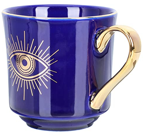 BESTonZON Wasserbecher 1stk Keramikbecher Markieren Porzellan- Teetasse. Wasserspeicherbecher Nazar n Keramikbecher- Becher. Getr?nkeschale Tassen Trinken Teufels Auge Teetasse Haushalt