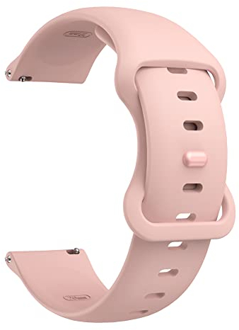 Weayege Silikon Uhrenarmband,Schnellverschluss,Armband 20mm 22mm (22mm, Pink)