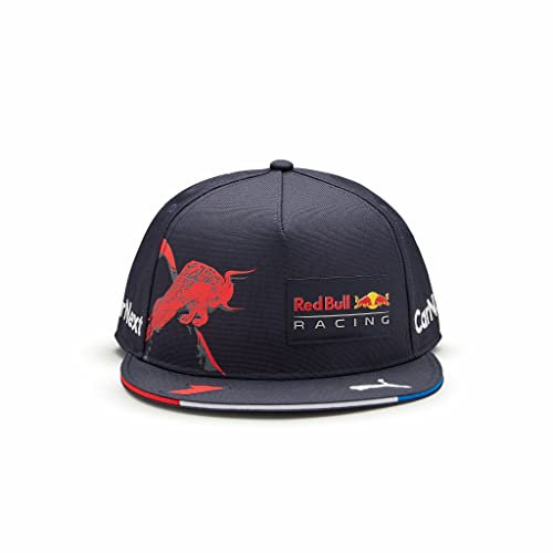 Red Bull Racing - Offizielle Formel 1 Merchandise Kollektion - Max Verstappen Kinder 2022 Team Flat Brim Teamkappe - Cap - Dunkelblau - Einheitsgröße