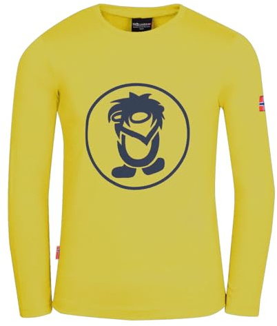 Trollkids Kids Troll Longsleeve 176, Hazy Yellow/Navy