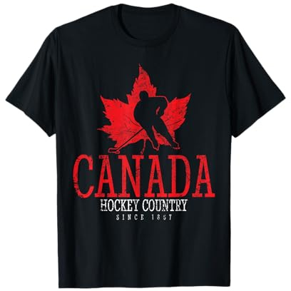 Kanada Eishockey Sport kanadischer Spieler Vintage T-Shirt