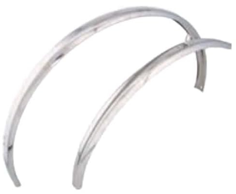 Büchel Unisex – Erwachsene Schutzblechgarnitur-03411543 Schutzblechgarnitur, Silber, 28 x 1.25, 46 mm