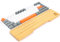 MAMBASNAKE Bamboo Wrist Rest for 68-key 65% Keyboard,Class A 100% Pure Bamboo,Ergonomic Keyboard Palm Rest,Solid Wooden Feel Wrist Pad with Anti-Slip Rubber Feet,Durable,Pain Relief,Easy Typing/Gaming