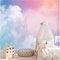 TSHIGO Nuages ​​​​roses peints Nuages ​​arc-en-ciel 3D Papier peint Stickers muraux Salon * 200cmx140cm (78.7x55.1inch)