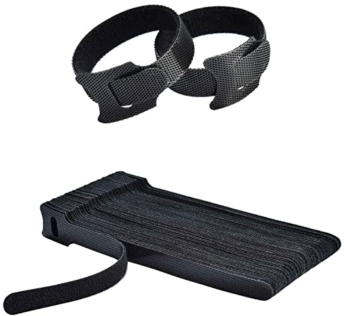 50PC Cable Ties Reusable - Cable Straps Multi-Purpose Tie Wraps Fastening Straps Used for Headphones Phones Electronics Wire Cable Tidy Management (B0C9XDSFZW)