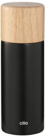 Pfeffer- oder Salzmühle CALABRIA Gewürzmühle Keramikmahlwerk Schwarz cilio