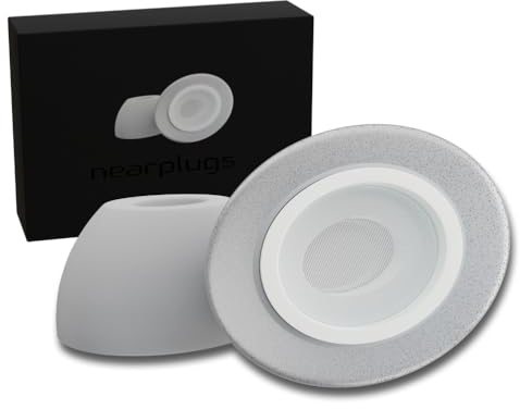 Nearplugs Version 2.0 - Memory Foam Ohrstöpsel für AirPods Pro (Generation 1 & 2) | 3 Paare | Bessere Passform & Komfort | Aufsätze