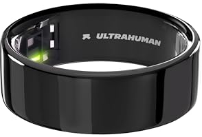 ULTRAHUMAN Ring AIR – Sleep and Fitness Tracker, Smart Ring for Men and Women, No app fee for standard features, Up to 6 days battery life (Aster Black, 10)