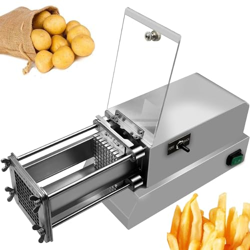 Coupe-frites Électrique, Coupe-croustilles Électrique Professionnel, Déchiqueteuse De Pommes De Terre En Acier Inoxydable, Trancheuse De Pommes De Terre Commerciale Et Domestique Professionnelle