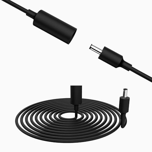 Power Extension Cable 10ft for Echo Pop and Echo Dot (3rd Gen, 4th Gen, 5th Gen), Echo Show 5 (2nd Gen), Prevents Loosening, Prevents Electric Shock, IP53 Waterproof (Black)