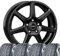 4 Winterräder Winter Tallin 6,5x16 ET 46 5x112 Schwarz mit 215/60 R16 99H HAN Winter i*cept RS3 W462 XL SBL M+S 3PMSF