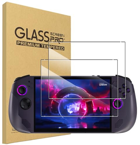 carinacoco 2 Pack Screen Protector for Lenovo Legion Go S 8 inch, 9H Hardness Premium Shatterproof HD Clear Anti-Scratch Anti-Fingerprint No Bubble Free Tempered Glass Screen Protector