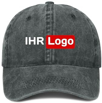 ROHBVMN Basecap personalisiert mit Foto/Logo/Text | Verstellbare Kappe für Männer & Frauen | personalisierte Schirmmütze selbst gestalten | Mesh Cap Baseball Cap Herren Damen