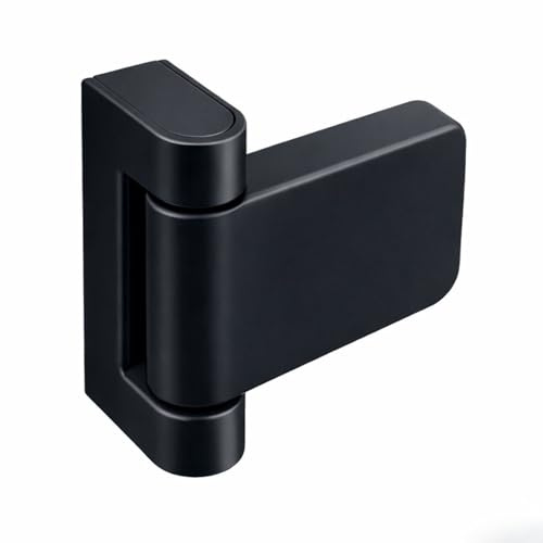 UAP 3D Adjustable T Flag Axis Door Hinges - High Security for All External uPVC Doors - Universal, Non-Handed Design for Optimal Functionality and Versatile Installation (20mm Rebate Black)