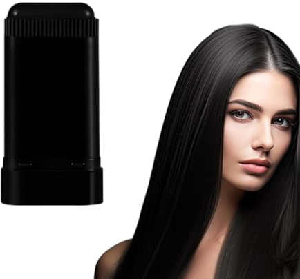 AEKZOX 2 en 1 Tinte Instantáneo para Cabello, Resistente al Agua y al Sudor, con Peine Reparador Integrado, Práctico Aplicador para Canas, Tinte Temporal para Cabello (Negro)