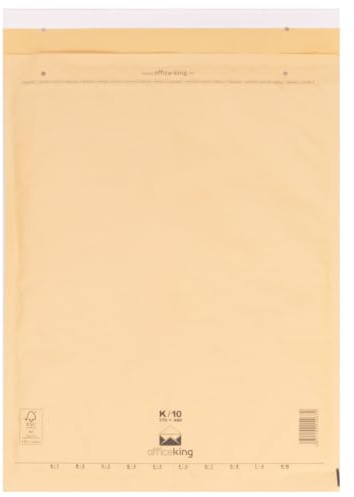 OfficeKing® 50 x Luftpolstertaschen braun Gr. K/10 (370x480 mm) DIN A3+ C3 - Marken-Qualität