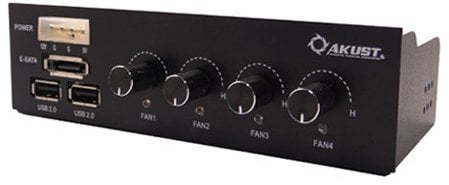 Akust USB 2.0 / eSATA 5.25 Inch 4 Channel Fans Controller