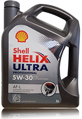 Shell Helix Ultra Professional AF 5w-30 Enginne Oil, 5 Litre
