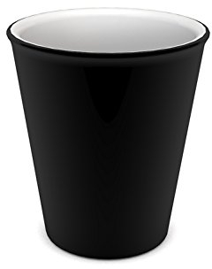 Ornamin Becher 300 ml schwarz (Modell 1206) / nachhaltiger Mehrweg-Becher Kunststoff