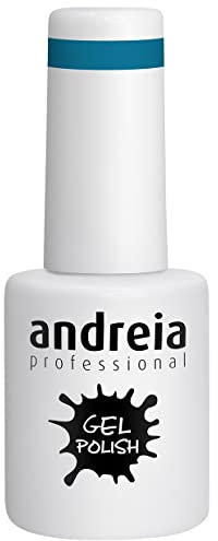 Andreia Esmalte de Uñas de Gel Semipermanente - Color 216 Azul - Sombras de Verde - 10,5 ml