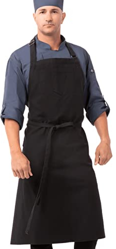 Chef Works abkv053-ntm-0 Rockford Lätzchen Schürze/NUTMEG/0, ABCKV003-SGY-0, stahlgrau