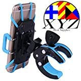 XYZ Boat Supplies Cell Phone Mount/Holder for Motorcycle/Bike Handlebars/Boat, iPhone, Samsung, Smart Phone, (Blue)