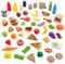 KidKraft 65-teiliges Spielzeug-Lebensmittel Spielset für Kinderküche, Spielküche Zubehör, Spielzeug für Kinder ab 3 Jahre, 63510