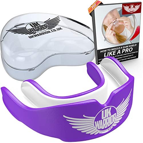 UK Warrior Kids Gum Shield, Junior Mouthguard for Rugby, Boxing, Hockey, Karate, Judo Custom Fit Mouth Guard for Boys & Girls