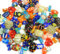 Perlin Millefiori - Juego de 80 cuentas de mezcla de perlas de cristal de colores para enhebrar, perlas para niños, R194 x 2