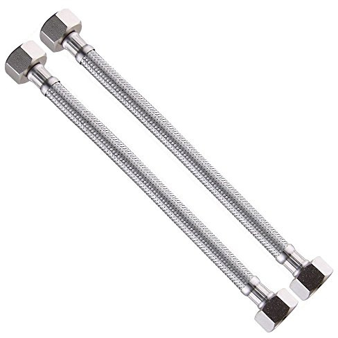 Weirun 1/2 x 1/2 BSP 2000mm Extra Long Kitchen Bathroom Basin Monobloc Mixer Tap Replacement Connector Flexi Water Supply Hose Pipes Tail,2 PCS