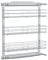 vidaXL Küchen Drahtkorb 3-stufig Ausziehbar Schrankauszug Küchenauszug Unterschrankauszug Küchenunterschrank für Unterschränke Silbern 47x15x56cm