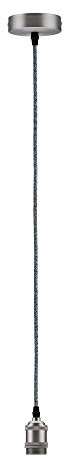 Paulmann 50385 Neordic Pendelleuchte Eldar max. 60 Watt Pendellampe Grau, Nickel Deckenlampe Metall Hängeleuchte E27 Leuchte ohne Leuchtmittel