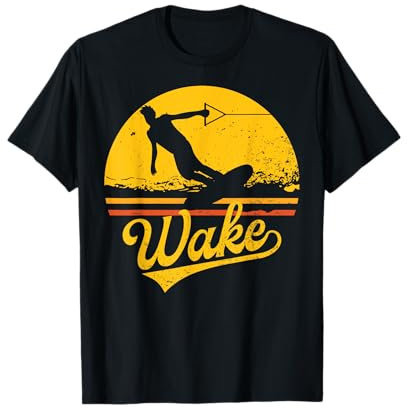 Vintage Wakeboard Sunset Geschenk Wakeboarder Wakeboarding T-Shirt