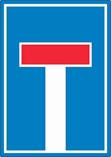 Sackgasse Aufkleber A7 (74x105mm)