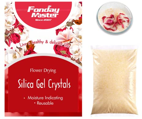 5LBs Fonday Kieselgel Blumen Trocknende Kristalle, feine Kristalle, Farbanzeige, wiederverwendbar
