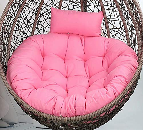 CanKun Hängesessel Kissen, Hängestuhl Gestell Kissen Waschbar Schaukel Hängendes Rattan Stuhl Kissen 100% Baumwolle Hängesessel Outdoor Hängeschaukel