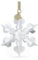 Swarovski Annual Edition 2022 Ornament, Schneeflocke mit Prachtvollem Lamé-Band und Klarem Swarovski Kristall